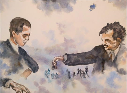 Capablanca and Lasker, Havana, 1921